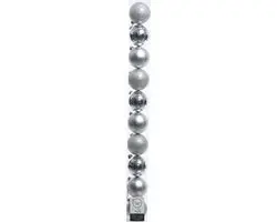 Decoris kerstballen 10 stuks 6cm Multicolor