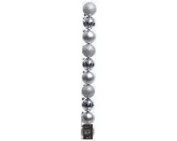 Decoris kerstballen 10 stuks 6cm Multicolor - afbeelding 6 van 6