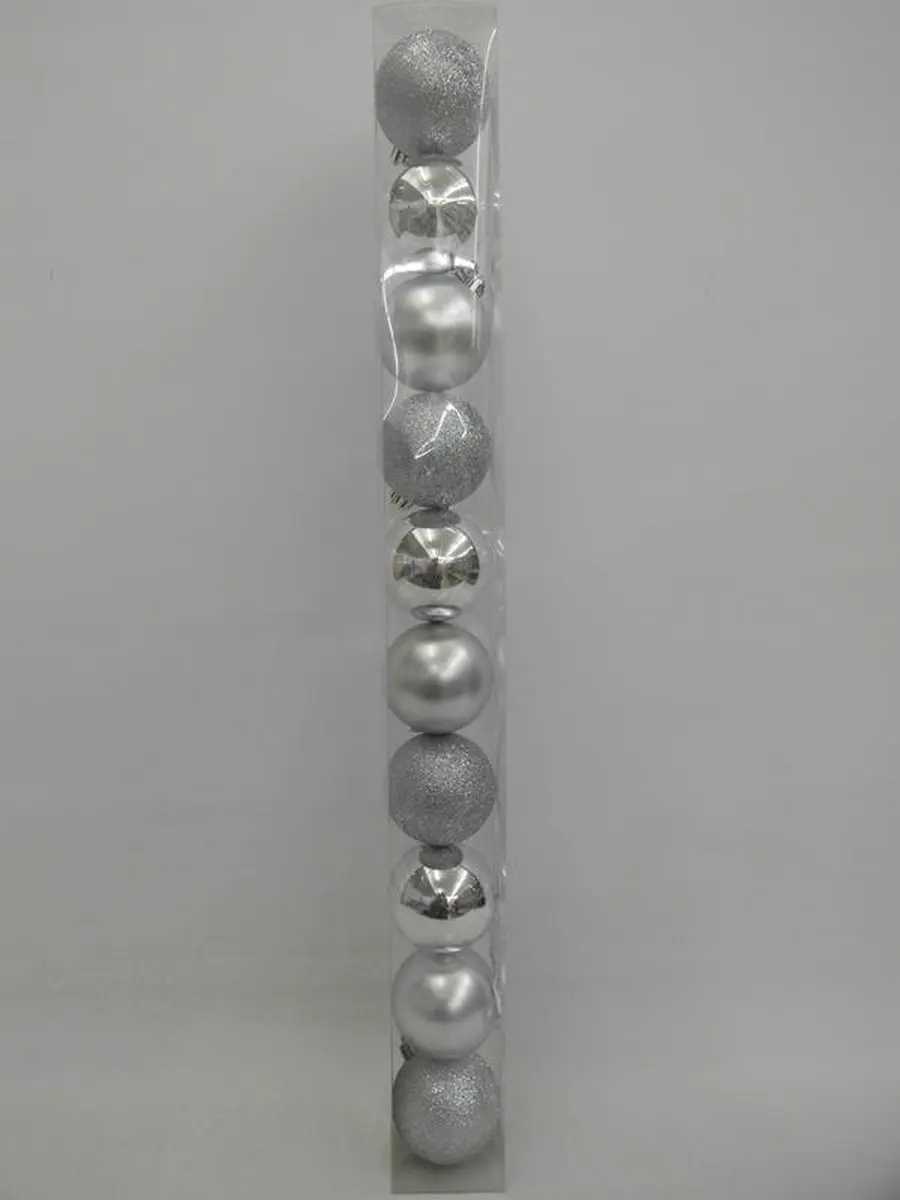 Decoris kerstballen 10 stuks 6cm Multicolor - afbeelding 5 van 6