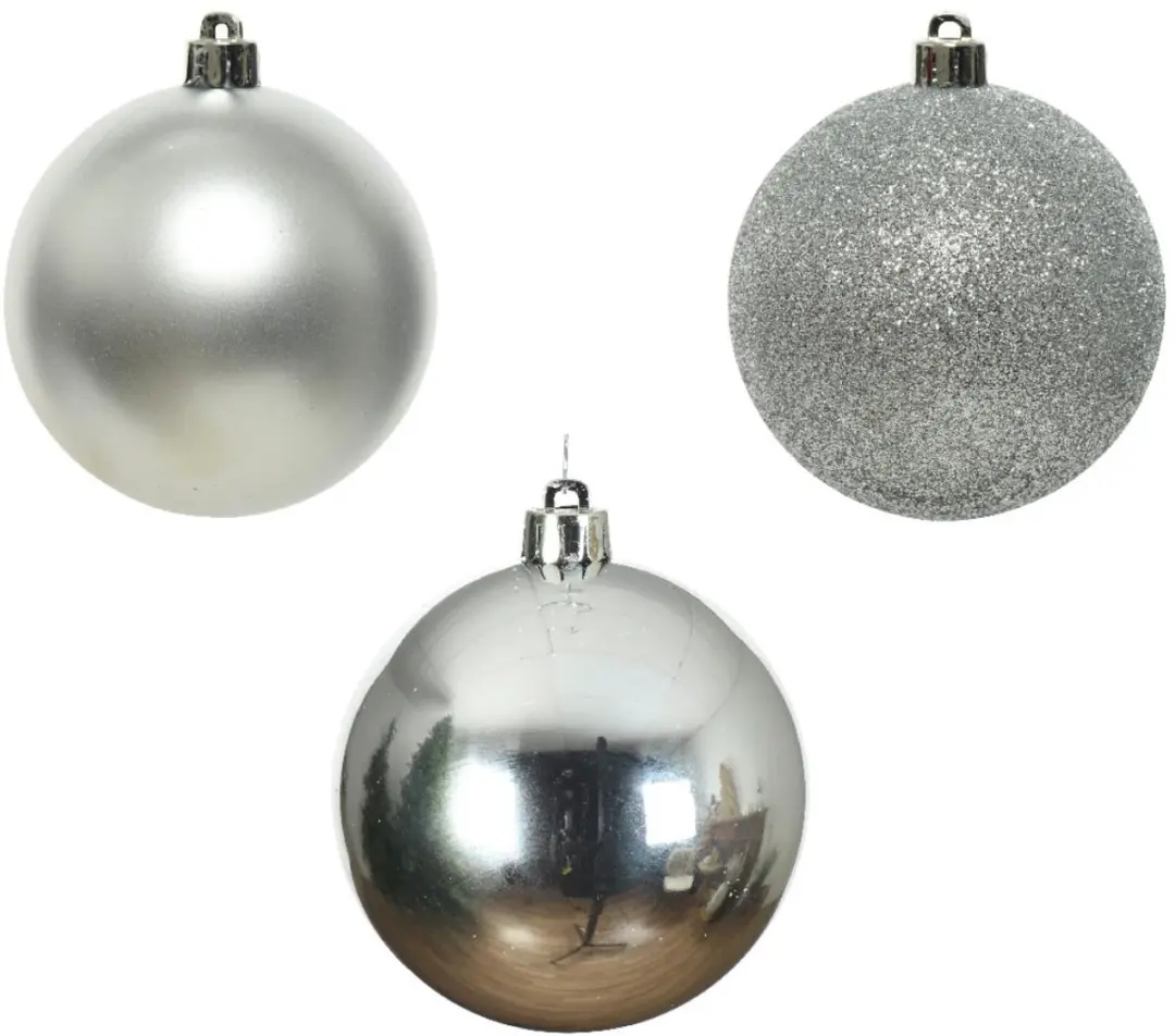 Decoris kerstballen 10 stuks 6cm Multicolor - afbeelding 3 van 6