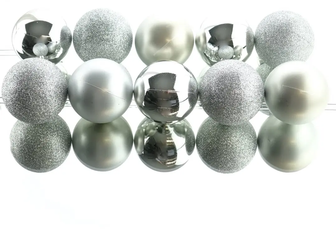 Decoris kerstballen 10 stuks 6cm Multicolor - afbeelding 4 van 6