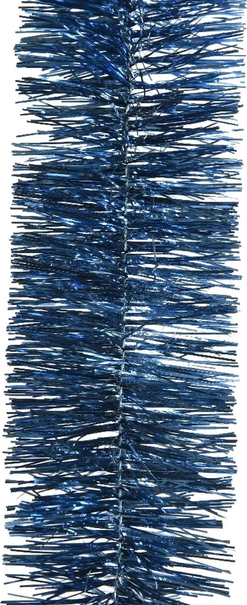 Decoris Kerstboom folie slinger nachtblauw 270 cm - afbeelding 2 van 2