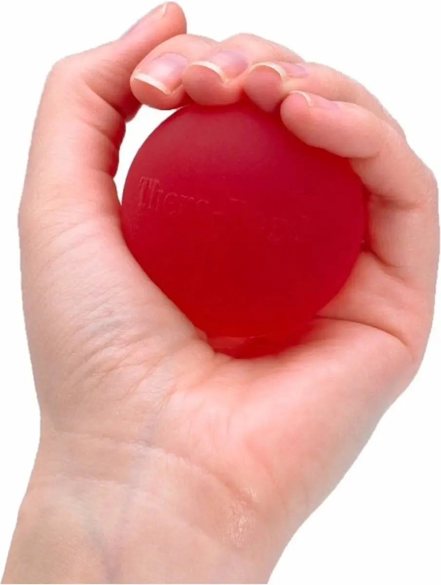 Thera-Band Handtrainer medium rood - afbeelding 2 van 3