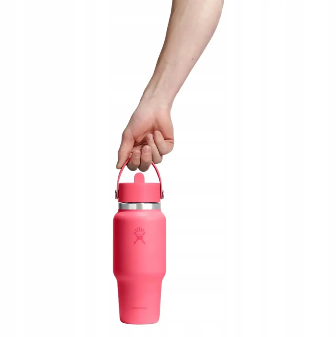 Hydro Flask Reisfles 710ml Flex Straw Cap Roze - afbeelding 3 van 3