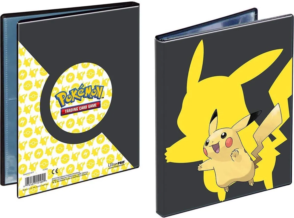 Pokémon Verzamelmap Pikachu 4-Pocket