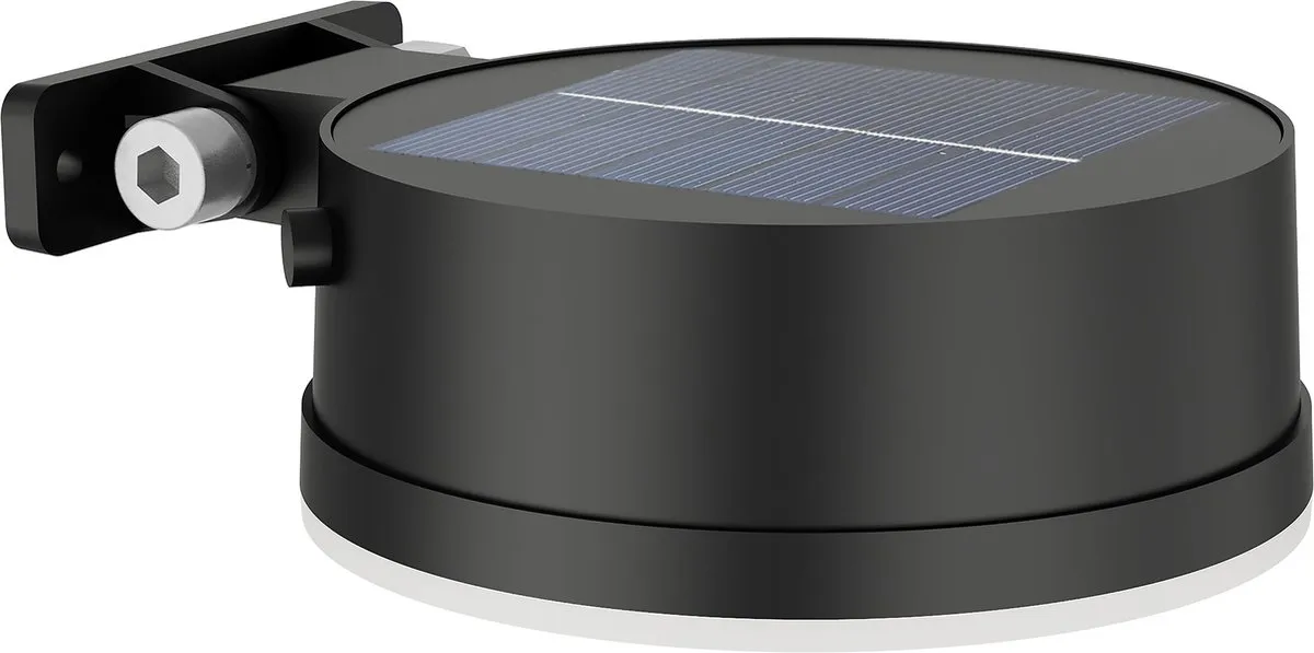 Philips Vynce Solar Wandlamp - 11.4cm - Warm wit 2700K - Zwart