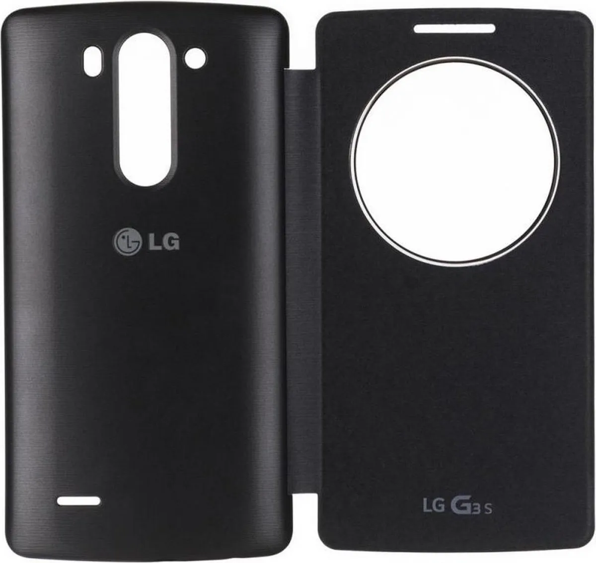 LG Quick Circle Hoesje CCF-490G.AGEUTB - LG G3s - Zwart