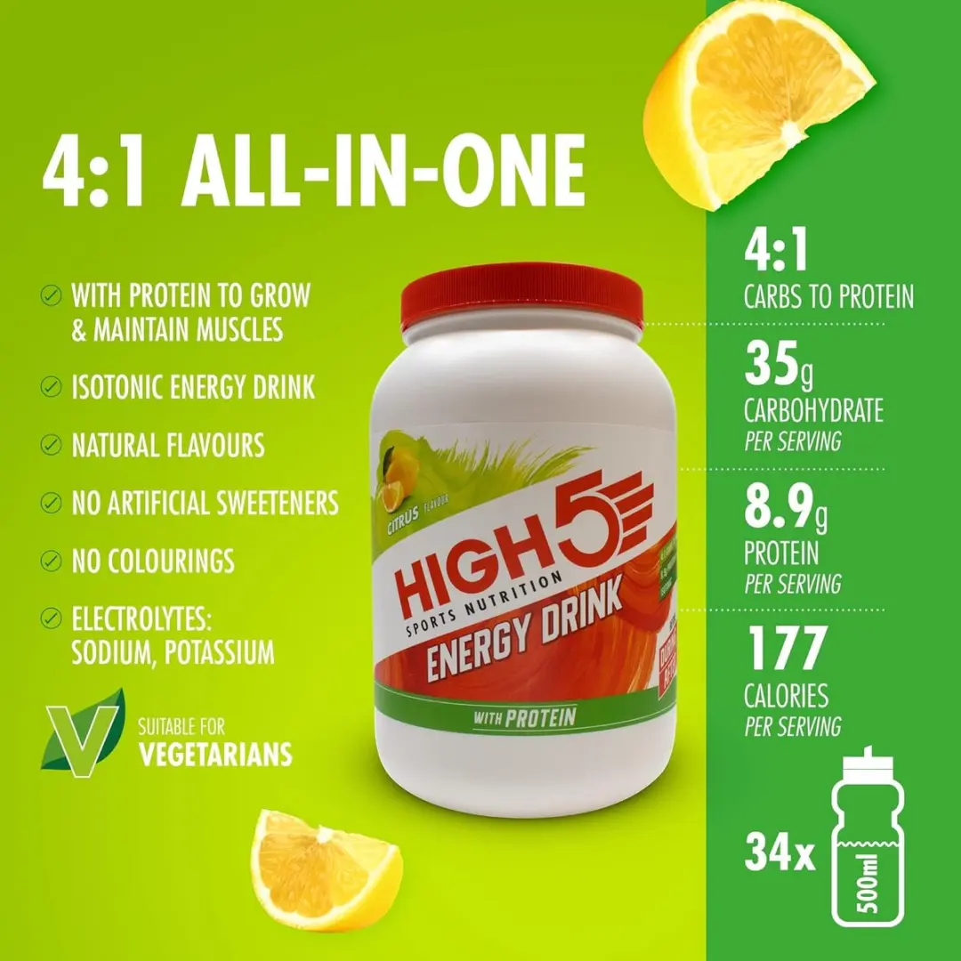 HIGH5 Energy Drink 2,2kg Citrus - afbeelding 4 van 6