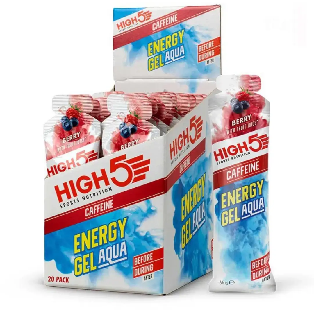 HIGH5 Energy Gel Aqua Bessen 20x66g - afbeelding 6 van 6