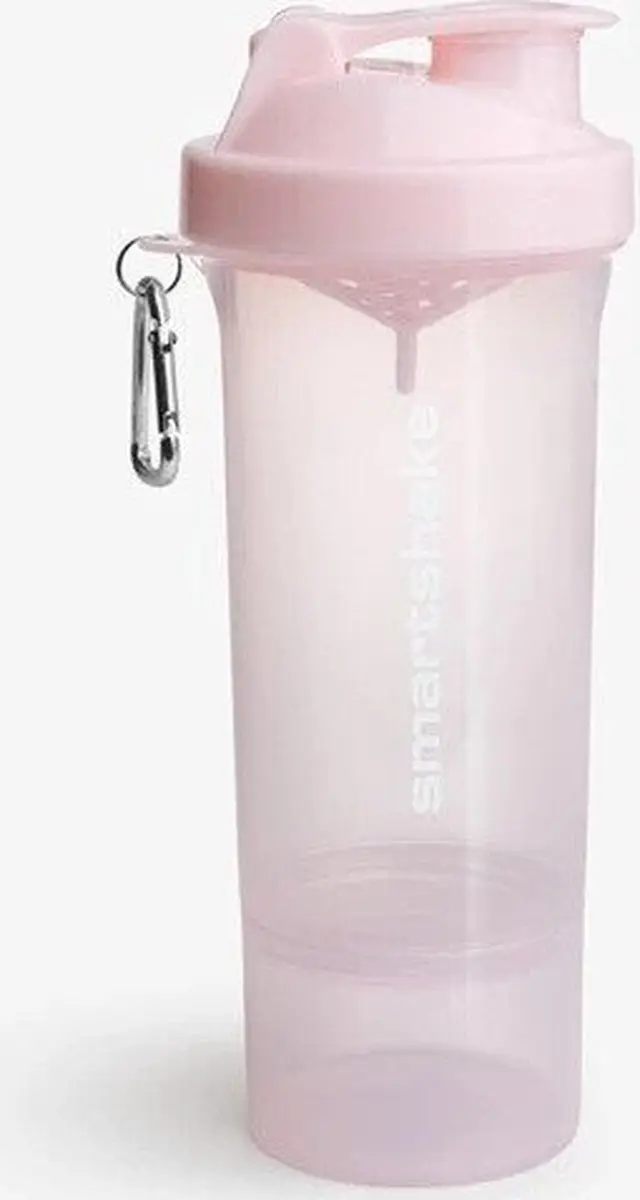 SmartShake Slim 500ml Shakebeker - Zacht Roze - afbeelding 5 van 5