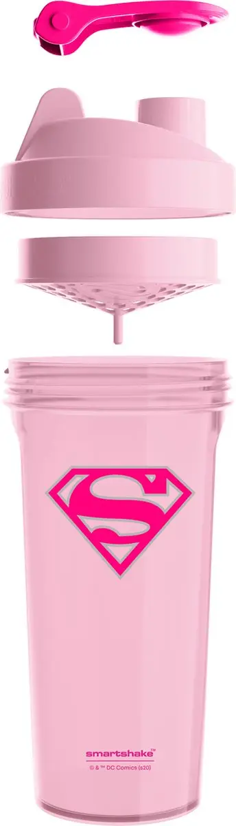 SmartShake Lite Supergirl 800ml Shakebeker - afbeelding 2 van 2