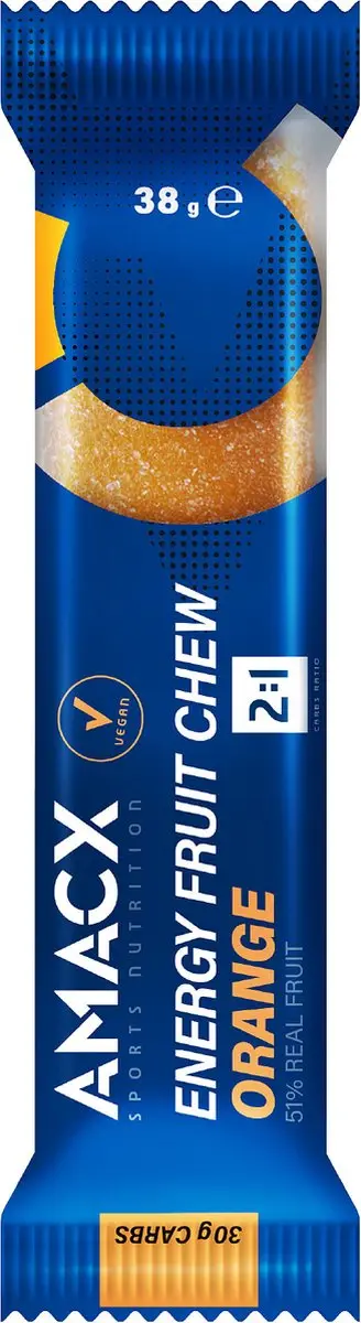 Amacx Energy Fruit Chew Orange 12 Stuks - afbeelding 2 van 6