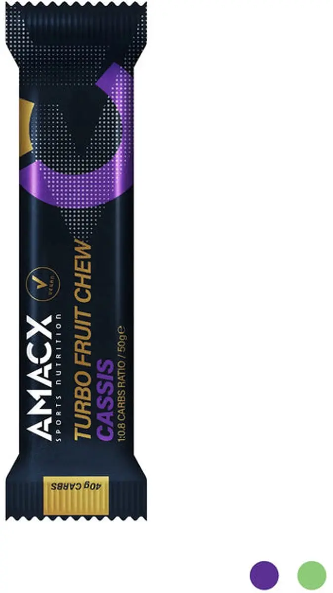 Amacx Turbo Fruit Chew Cassis Energie reep 600g - afbeelding 6 van 6
