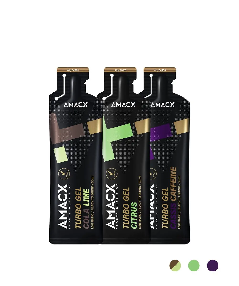 Amacx Turbo Gel Energy Gel Citrus 60ml - 12 Stuks - afbeelding 6 van 6