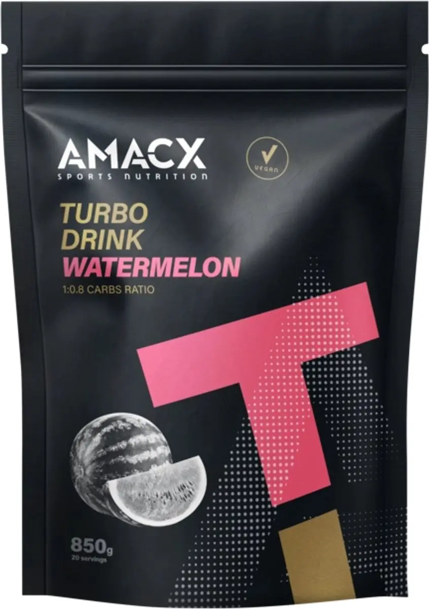 Amacx Turbo Drink Isotone Sportdrank Watermeloen 850g - afbeelding 6 van 6