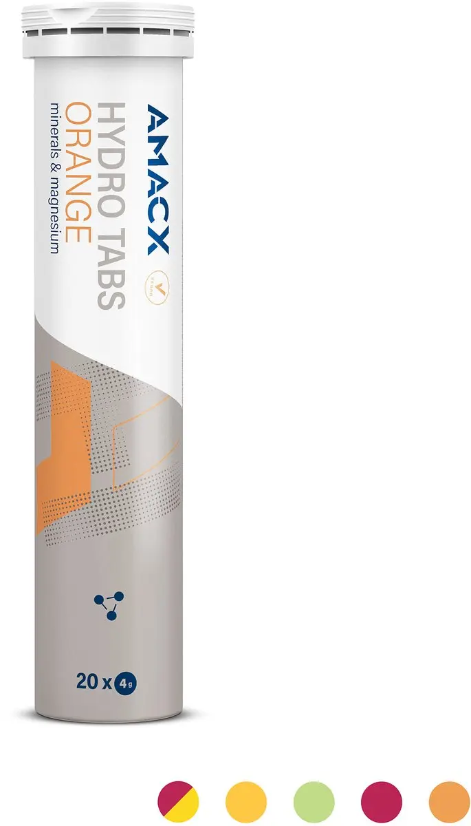 Amacx Hydro Tabs Elektrolytenpoeder Orange 120 tabletten - afbeelding 3 van 6