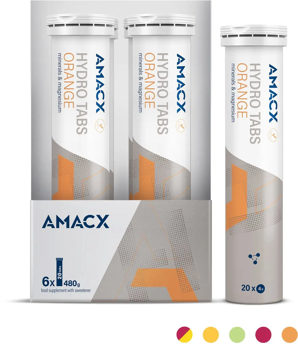 Amacx Hydro Tabs Elektrolytenpoeder Orange 120 tabletten