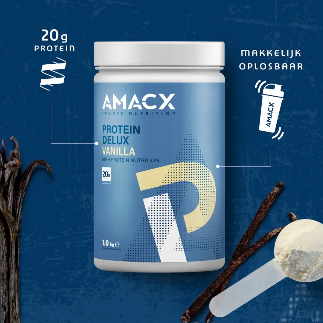 Amacx Protein Delux Vanille 1000g - afbeelding 2 van 6