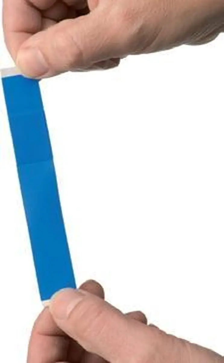 HeltiQ Detecteerbare vingerpleisters 180x20mm - 100 Stuks - Blauw - afbeelding 2 van 4