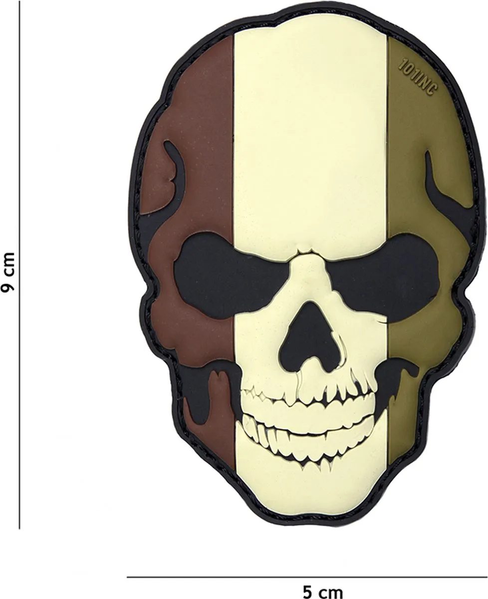 101 Inc Embleem 3D Pvc Skull Camo