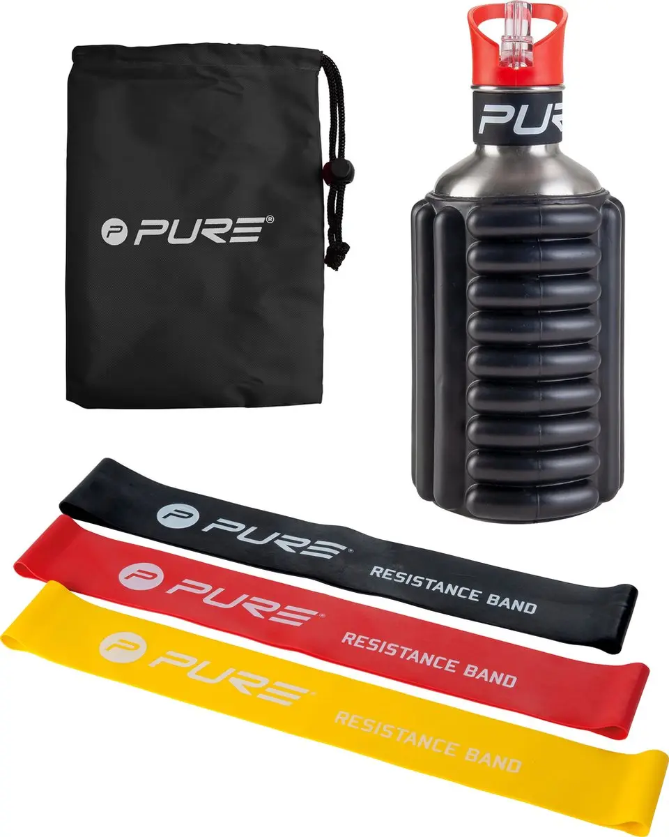 Pure2Improve Yoga Sportfles met 3 Weerstandsbanden