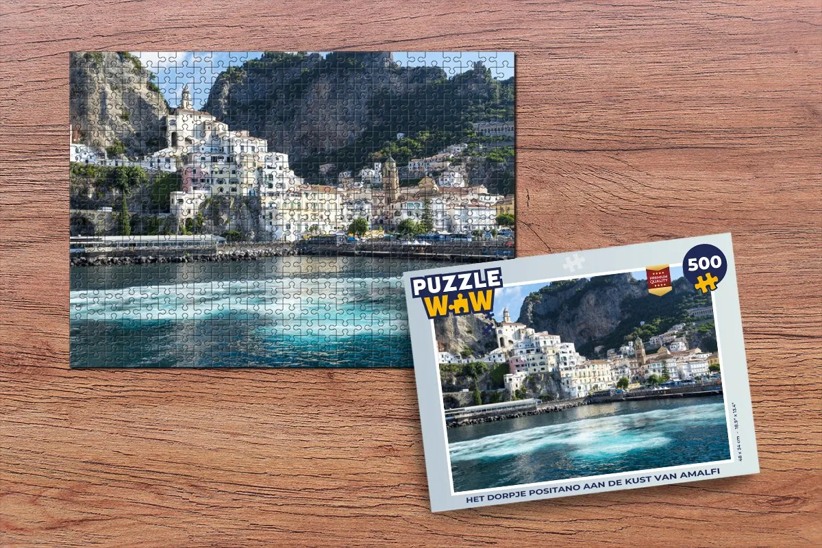 PuzzleWow Positano Legpuzzel 500 Stuks - Multicolor