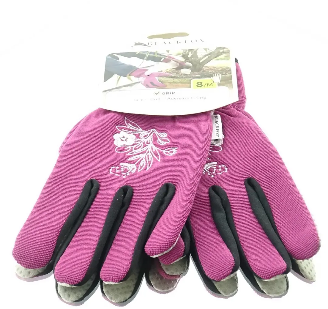 Blackfox tuinhandschoenen Lady's Line paars decor maat 8/M