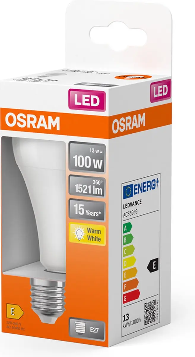 Osram LED Star Classic A100 E27 13W Mat - afbeelding 6 van 6