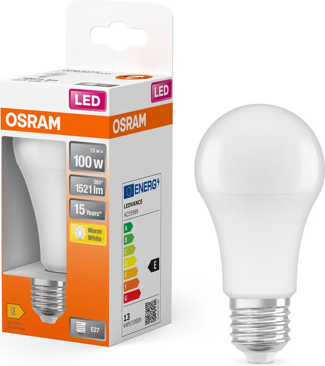 Osram LED Star Classic A100 E27 13W Mat - afbeelding 4 van 6