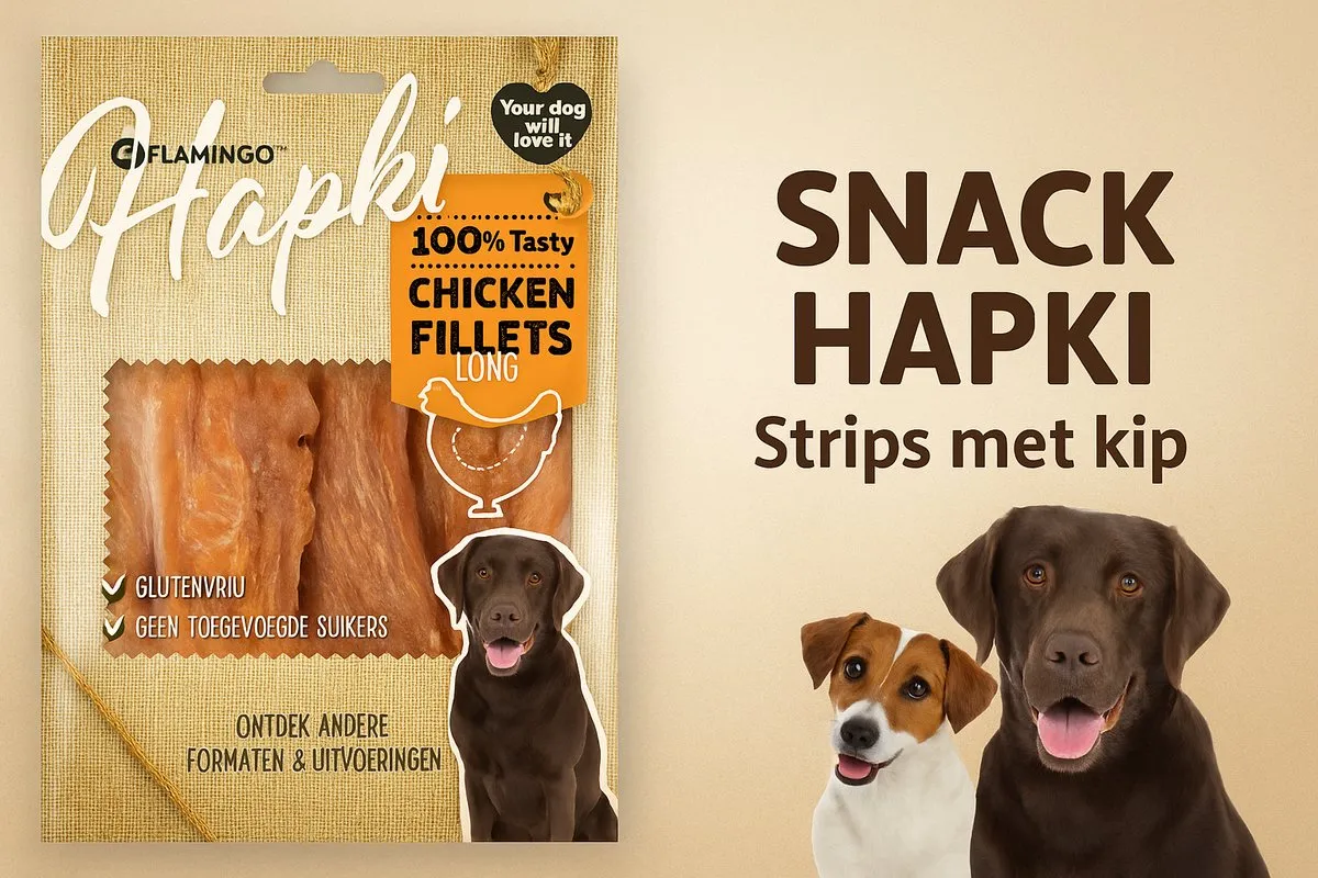 Flamingo Hondensnacks Kip Strips 170g - 2 Stuks