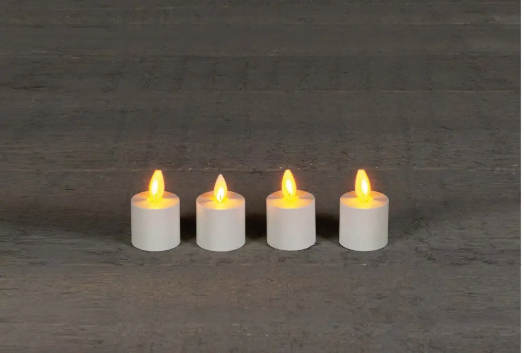 Anna's Collection LED theelicht uitbreidingsset 4 stuks
