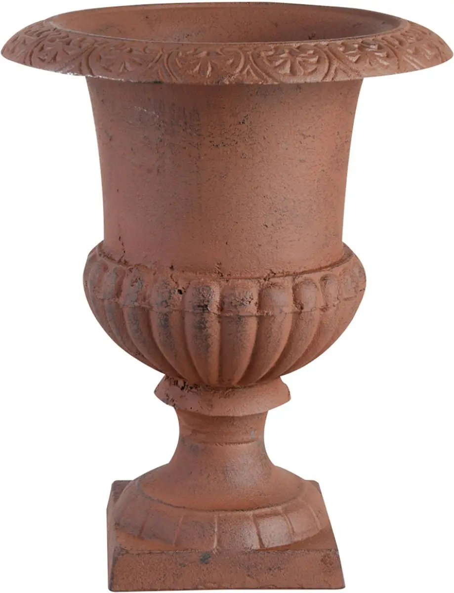 Esschert Design Franse hoge vaas 22 cm Antiek roestbruin