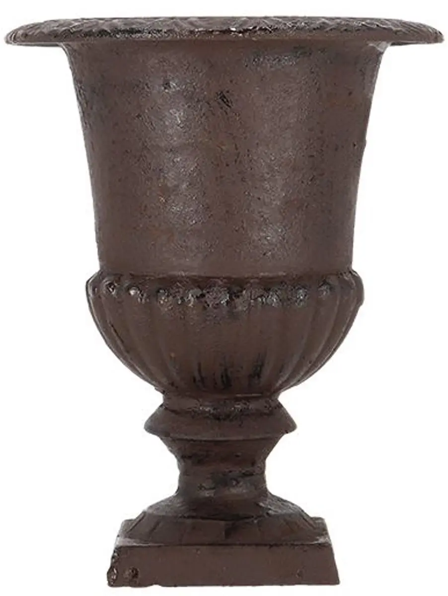 Esschert Design Franse hoge vaas 22 cm Antiek roestbruin - afbeelding 4 van 6