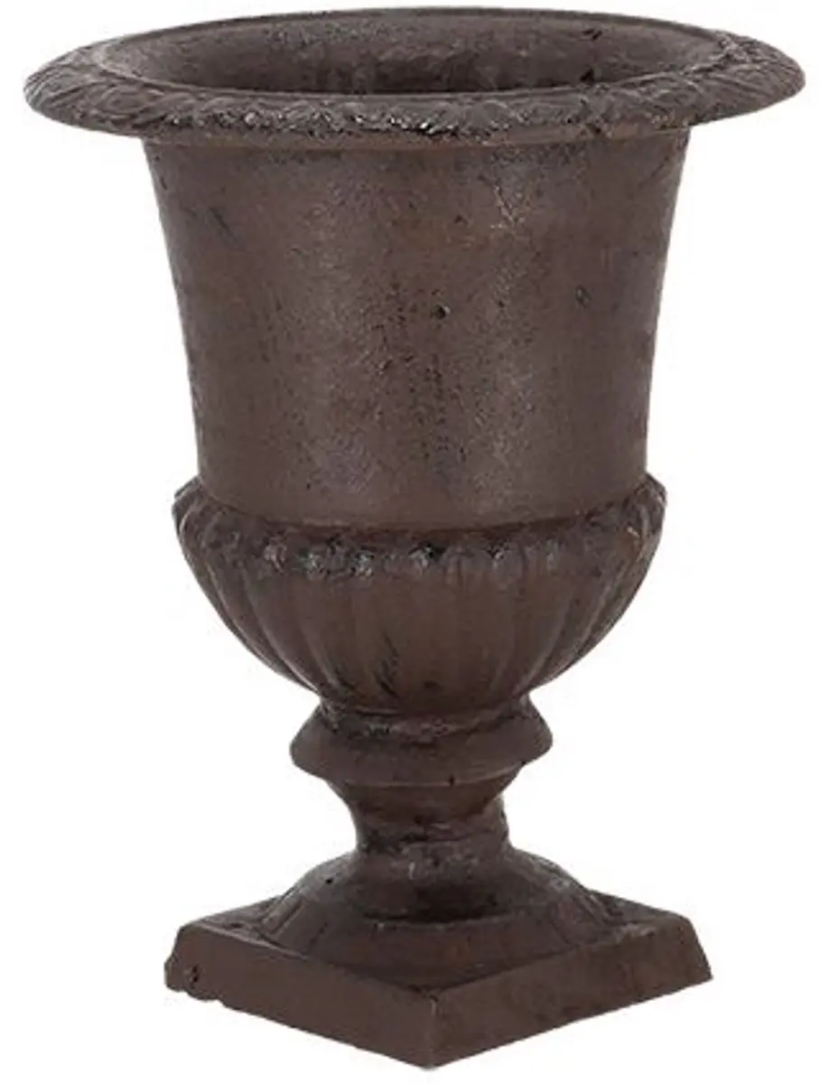 Esschert Design Franse hoge vaas 22 cm Antiek roestbruin - afbeelding 3 van 6