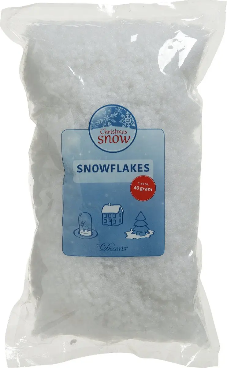 Sneeuwvlokken pes 100% 40gr wit