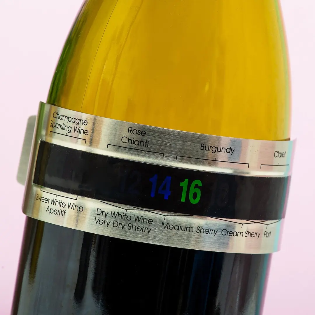 Kikkerland Wijnthermometer BA03-EU - Zwart - afbeelding 2 van 6