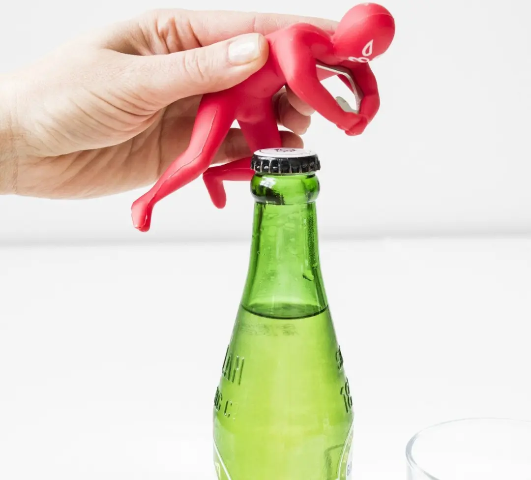 Kikkerland Worstelaars Flesopener - Multicolor - afbeelding 6 van 6