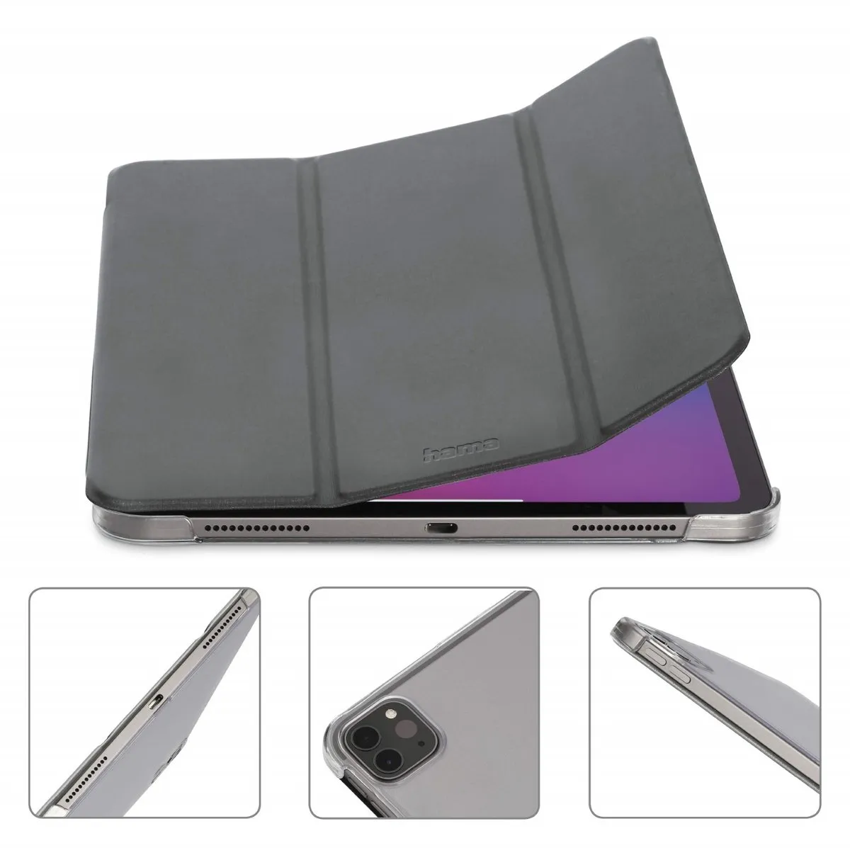 Hama Tablethoes Fold Clear 00216461 - iPad Pro 11" Grijs
