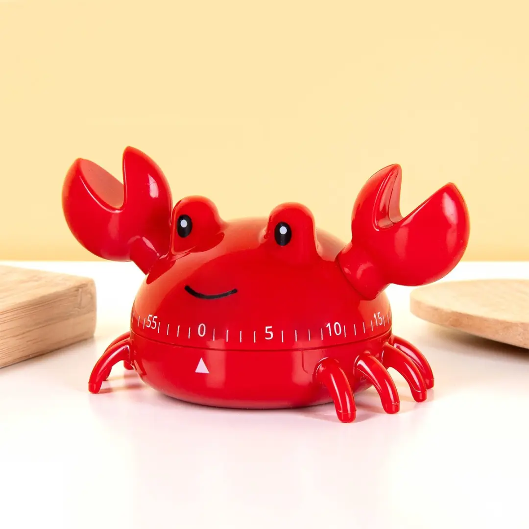 Kikkerland Krab kookwekker