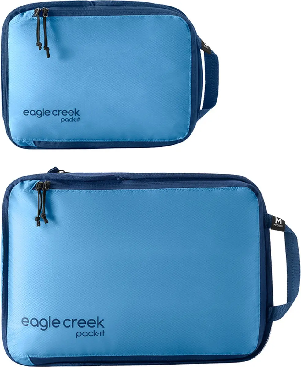 Eagle Creek Pack-It Isolate Compressiekubus Set S/M blauw