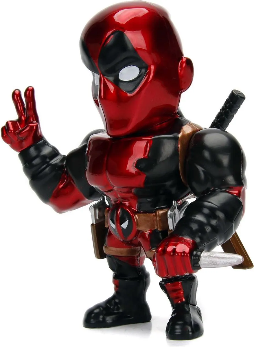 Marvel Deadpool Jada 253221006 Speelfiguur 10cm - Rood/Zwart