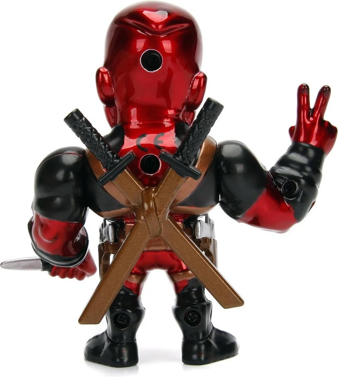Marvel Deadpool Jada 253221006 Speelfiguur 10cm - Rood/Zwart
