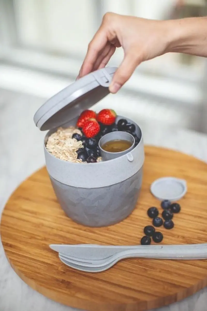 Koziol Bentobox Grijs 0.8L - afbeelding 5 van 6