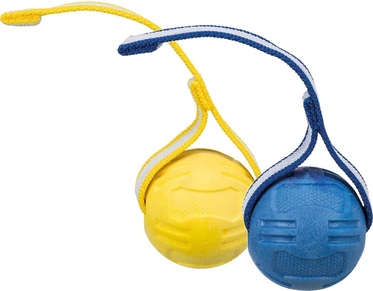 Trixie Sportbal aan Lint TPR - Blauw