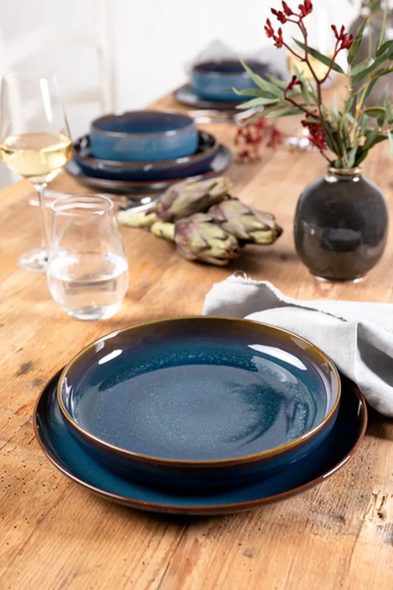 Like. by Villeroy & Boch Crafted Denim Diep Bord 22cm - Blauw - afbeelding 5 van 6