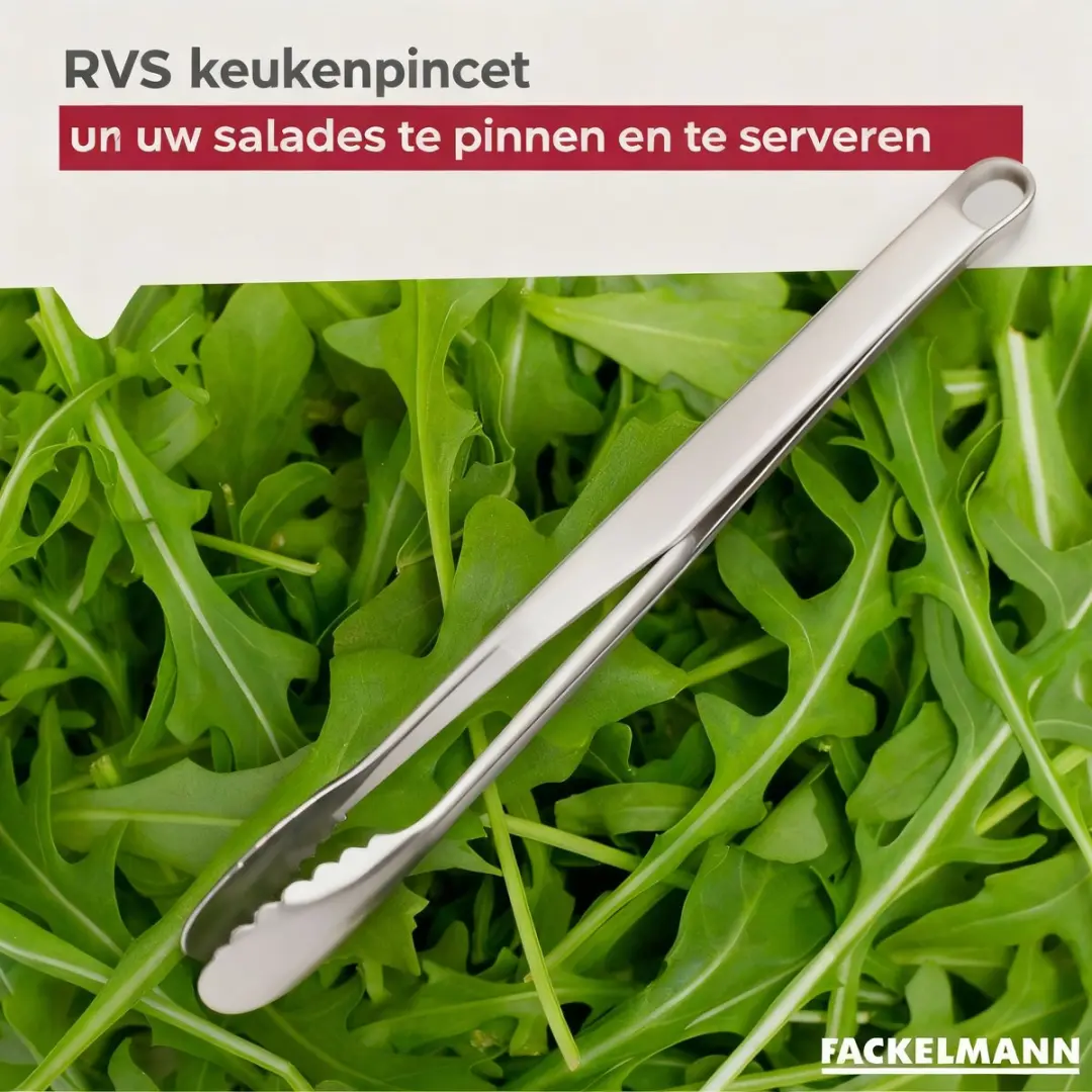 Fackelmann Serveertang 19cm roestvrijstaal - afbeelding 2 van 6