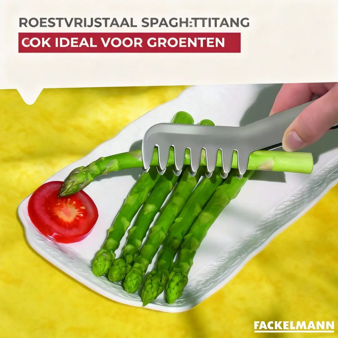 Fackelmann Serveertang 19cm roestvrijstaal - afbeelding 6 van 6