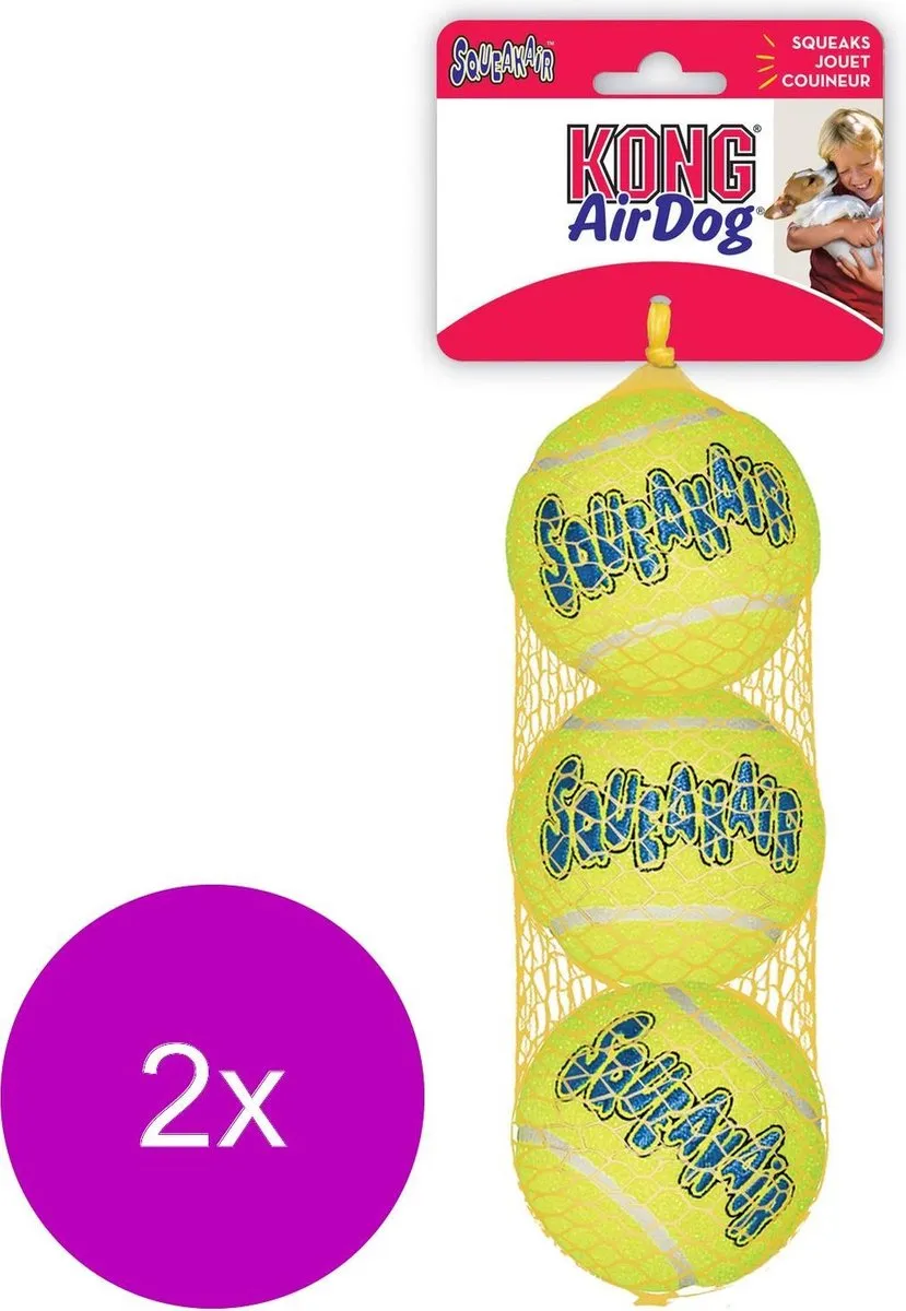 KONG Air Tennisbal XS - 6 Stuks