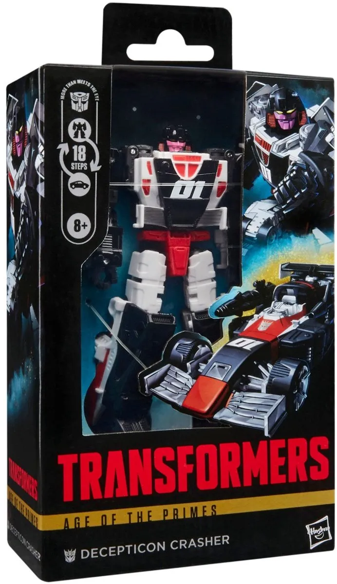 Hasbro Transformers Age of the Primes Deluxe Class Action Figure Decepticon Crasher 14 cm Action Figuur