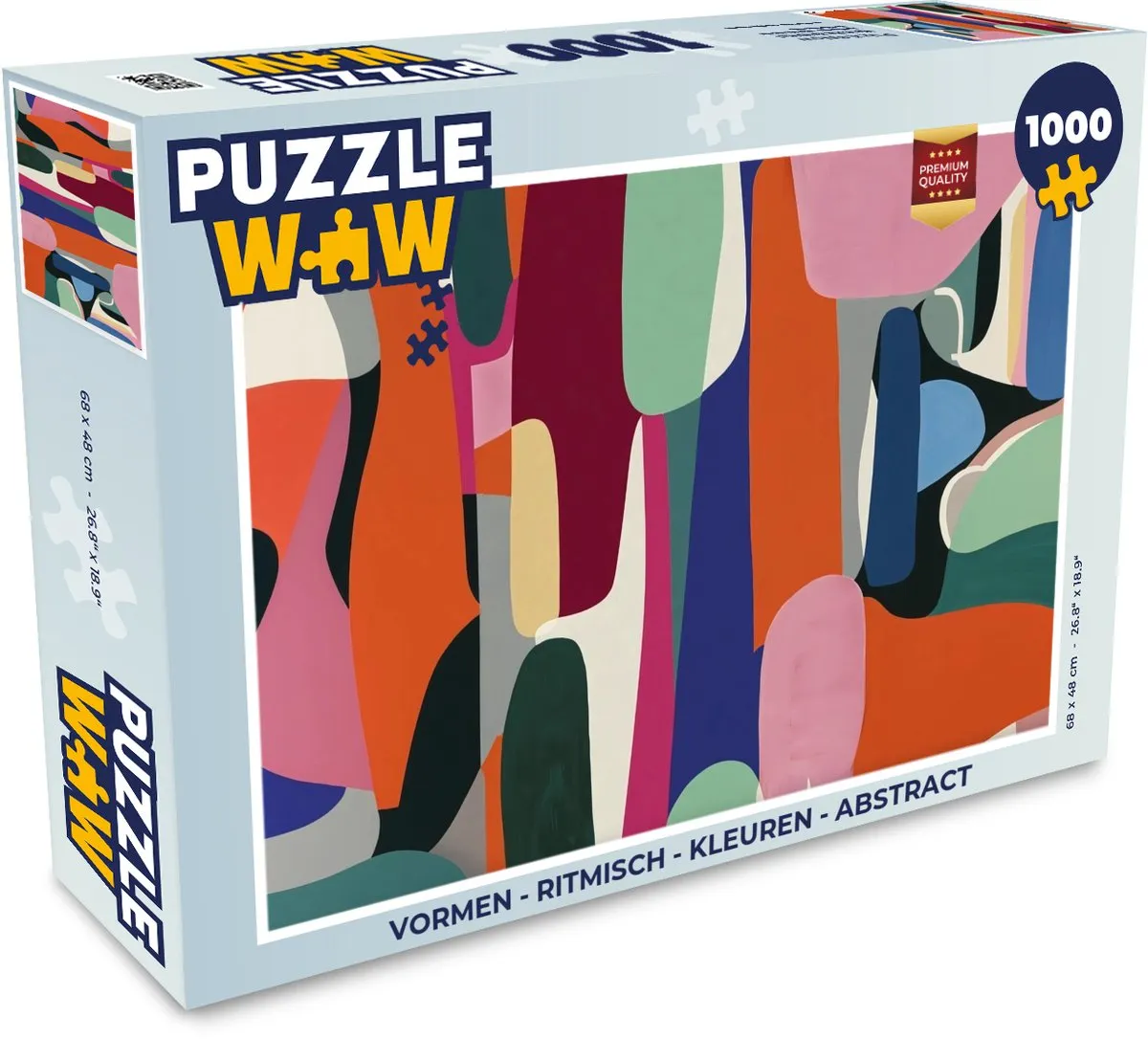 PuzzleWow Ritmisch Kleuren Abstract Legpuzzel 1000 Stuks